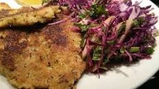 Almond Crusted Chicken Schnitzel