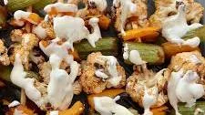 Buffalo Cauliflower Kebabs