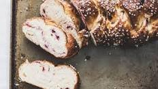 Cranberry and walnut challah bread