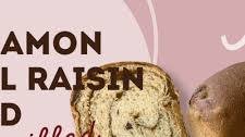 Fresh Milled Cinnamon Swirl Raisin Bread