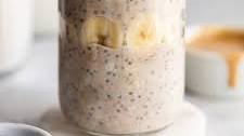 High Protein Peanut Butter Banana Overnight Oats