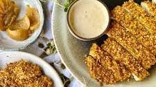 Nut-Crusted Chicken Schnitzel