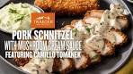 Pork Schnitzel with Mushroom Cream Sauce with Camillo ...
