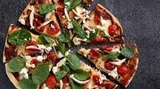 Baby Spinach, Mushroom & Feta Pizza