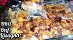 BBQ beef lasagna recipe||cheesy lasagna recipe by Sam's ...