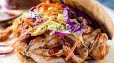 BBQ Chicken Sandwiches with Coleslaw