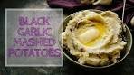 Black Garlic Mashed Potatoes