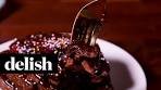 Brownie Batter Pancakes | Delish