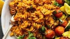 Cheesy Rotini Pasta with Roasted Vegetables