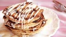 Chocolate Cinnamon Roll Pancakes