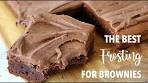 Chocolate Frosting for Brownies Recipe Video