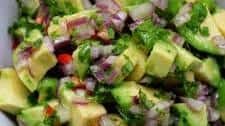 Chunky avocado salsa or side salad