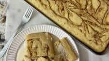 Cinnamon Roll Sheet Pan Pancakes