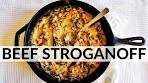 CLASSIC BEEF STROGANOFF - restaurant style Russian ...