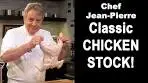 Classic Chicken Broth/Stock | Chef Jean-Pierre