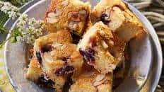 Clotted cream cherry bake