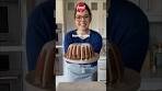 Eggnog Bundt Cake 🍰 #eggnog