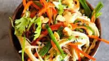 Enoki mushroom salad