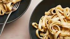 Fettuccine With Creamy Black Garlic Sauce