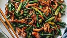 Garlic Scape Stir Fry with Pork (蒜苔炒肉丝)