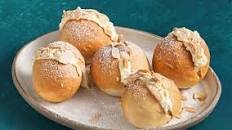 Honey and almond Devonshire splits