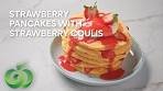 How to Make Strawberry Pancakes with Strawberry Coulis