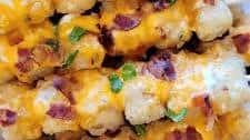 Loaded Tater Tot Skewers