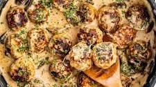Meatballs with Mushroom Gravy