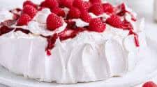 Melt In Your Mouth Raspberry Pavlova