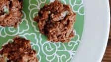 Mint Chocolate No Bake Cookies