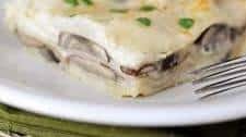 Mushroom Lasagna with White Sauce