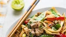Pork and Snap Pea Lo Mein