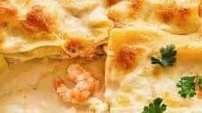 Seafood Lasagna with Crab, Shrimp, Scallops and Calamari
