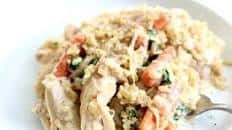 Slow Cooker Creamy Chicken Rice Dinner