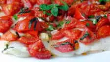 Sole with Tomatoes and Basil