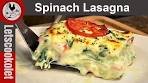 Spinach Lasagna  Cheesy Creamy Lasagna Vegetarian ...