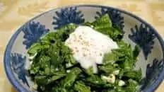 Spinach Salad With Feta and Nutmeg