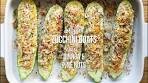 Stuffed Zucchini Boats Recipe with Quinoa and Pine Nuts ⁠