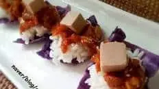 Sweet potato ssamjang and braised cabbage...appetizing vegetable