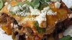 Veggie filled beef enchiladas casserole! ⁣ ⁣ One of my ...