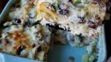 White Lasagna with Mushrooms and Zucchini