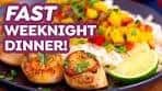 10-Minute Pan Seared Scallops with Mango Salsa