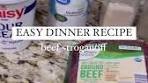 Beef Stroganoff 😋 Serve with your favorite vegetable ...