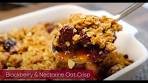 Blackberry and Nectarine Oat Crisp