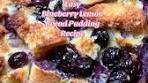 Blueberry LEMON bread pudding! 🫐🍋🥧 This was so simple ...