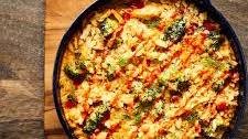 Buffalo Ranch Chicken-Broccoli Casserole