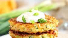 Cheesy Leftover Mashed Potato Pancakes