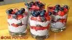Chia Seed Mixed Berry Puddings | One Pot Chef