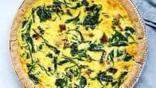 Chicken Sausage & Spinach Quiche