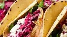 Chicken Tacos with Cilantro Lime Slaw